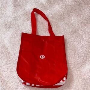 Lululemon Athletica Red Minimalist Tote Bag